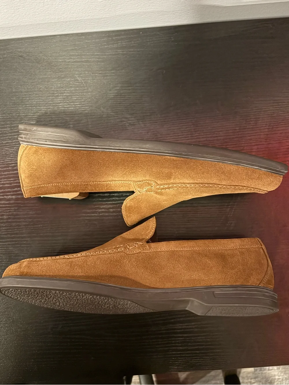 Peter Millar Excursionist Venetian Suede Loafers Brown Men's Size 11.5 M